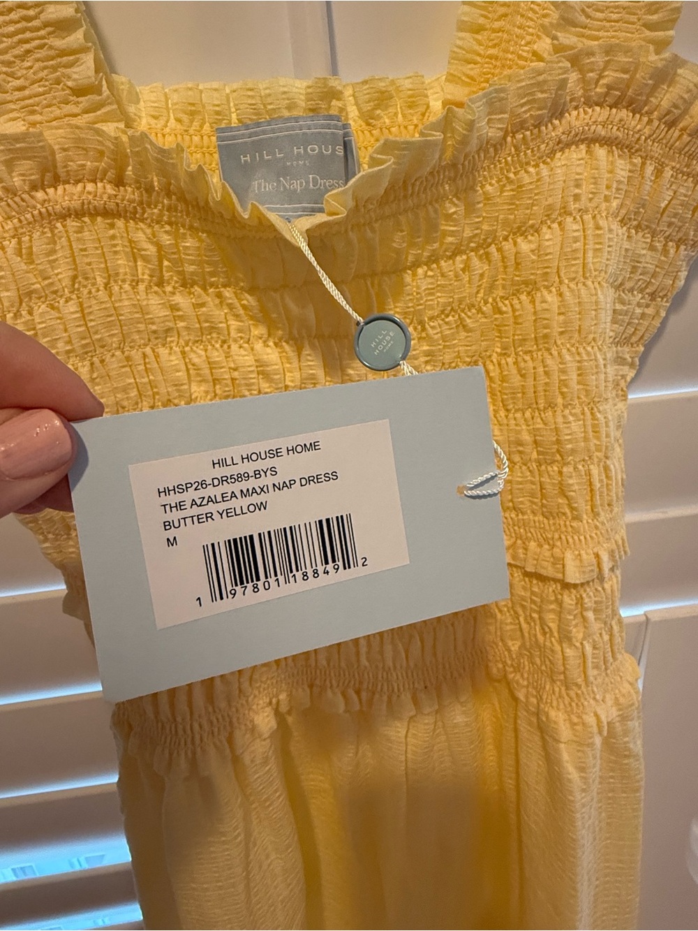 Hill House The Azalea Maxi Nap Dress in Pale Yellow - Picture 12 of 16